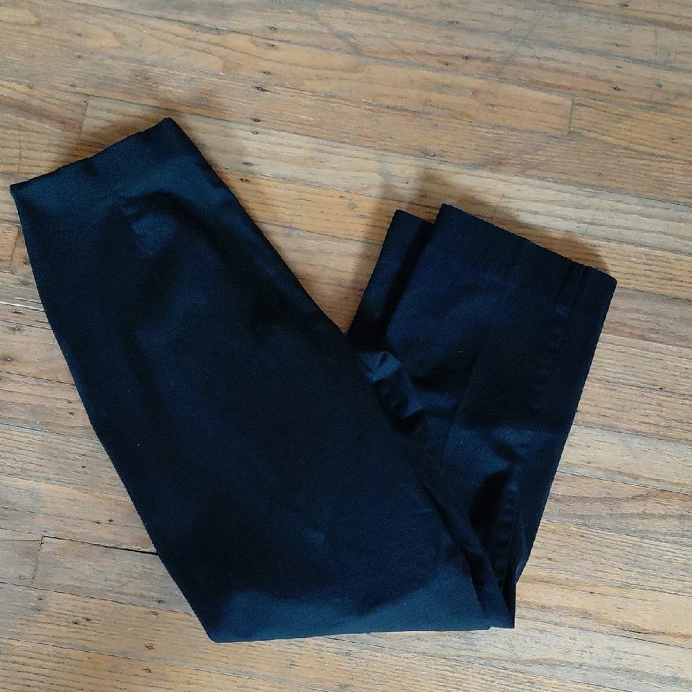 Basic Editions Women's Black Straight Leg Pants